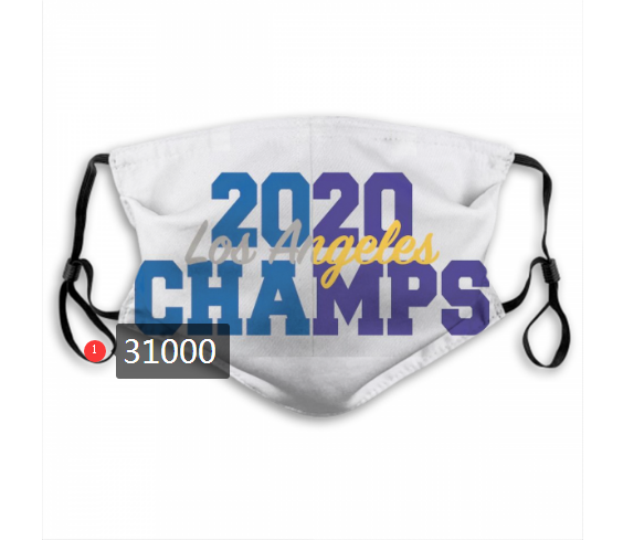 2020 Los Angeles Dodgers Dust mask with filter 81->mlb dust mask->Sports Accessory
